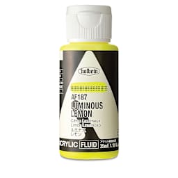 Holbein Fluid Acrylics - Luminous Lemon, 35 ml Bottle