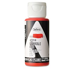 Holbein Fluid Acrylics - Pyrrole Red, 35 ml Bottle