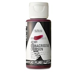Holbein Fluid Acrylics - Quinacridone Crimson, 35 ml Bottle