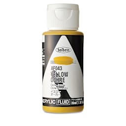 Holbein Fluid Acrylics - Yellow Ochre, 35 ml Bottle