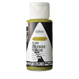 Holbein Fluid Acrylics - Greenish Yellow, 35 ml Bottle