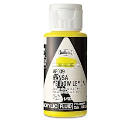Holbein Fluid Acrylics - Hansa Yellow Lemon, 35 ml Bottle