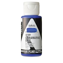 Holbein Fluid Acrylics - Ultramarine Blue, 35 ml Bottle