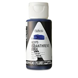 Holbein Fluid Acrylics - Indanthrone Blue, 35 ml Bottle