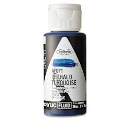 Holbein Fluid Acrylics - Phthalo Turquoise, 35 ml Bottle