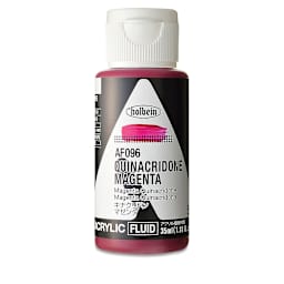 Holbein Fluid Acrylics - Quinacridone Magenta, 35 ml Bottle