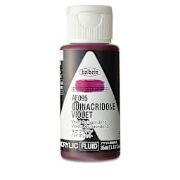 Holbein Fluid Acrylics - Quinacridone Violet, 35 ml Bottle