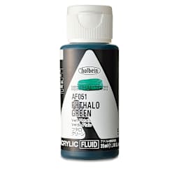 Holbein Fluid Acrylics - Phthalo Green, 35 ml Bottle