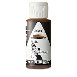 Holbein Fluid Acrylics - Raw Umber, 35 ml Bottle