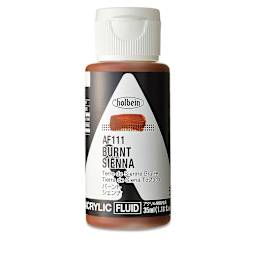Holbein Fluid Acrylics - Burnt Sienna, 35 ml Bottle