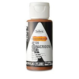 Holbein Fluid Acrylics - Quinacridone Gold, 35 ml Bottle