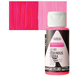 Holbein Fluid Acrylic Paint - Luminous Opera, 35 ml Bottle and swatch