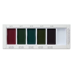 Kuretake Gansai Tambi Watercolor Pans - Set of 5, Cosmic Granulating Colors