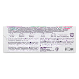 Gansai Tambi Watercolor Pans - Granulating Colors, Set of 5, back of package