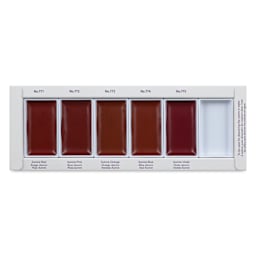 Gansai Tambi Watercolor Pans - Granulating Colors, Set of 5 