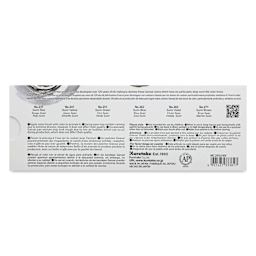 Gansai Tambi Watercolor Pans - Sumi Colors, Set of 6, back of package