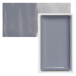 Kuretake Gansai Tambi Watercolor Pan - Gray pan and swatch