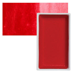 Kuretake Gansai Tambi Watercolor Pan - Red pan and swatch