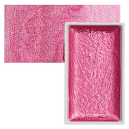 Kuretake Gansai Tambi Watercolor Pan - Pearl Pink pan and swatch
