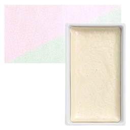 Kuretake Gansai Tambi Watercolor Pan - Opal Pink pan and swatch