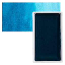 Kuretake Gansai Tambi Watercolor Pan - Turquoise Blue pan and swatch