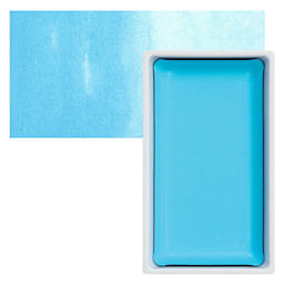 Kuretake Gansai Tambi Watercolor Pan - Horizon Blue pan and swatch