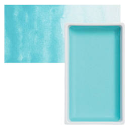 Kuretake Gansai Tambi Watercolor Pan - Pale Aqua pan and swatch