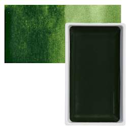 Kuretake Gansai Tambi Watercolor Pan - Sap Green Deep pan and swatch