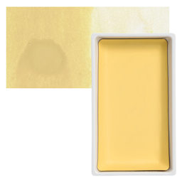 Kuretake Gansai Tambi Watercolor Pan - Natural Beige pan and swatch