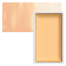 Kuretake Gansai Tambi Watercolor Pan - Rose Beige pan and swatch