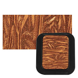 Finetec Artist Mica Watercolor - Orange Copper pan and swatch