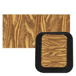 Finetec Artist Mica Watercolor - Royal Gold pan and swatch