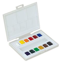 La Petite Aquarelle Watercolor, Set of 12 Half Pans Open Package with Half Pans
