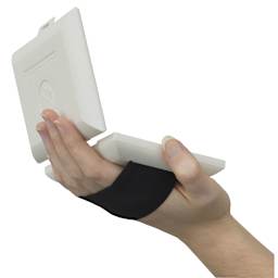 La Petite Aquarelle Watercolor, Set of 12 Half Pans (Shown held.)