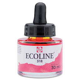 Ecoline Liquid Watercolor with Dropper - Carmine, 30 ml jar