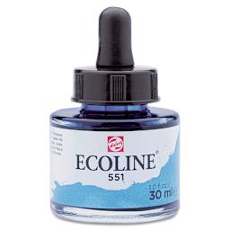 Ecoline Liquid Watercolor with Dropper - Sky Blue Light, 30 ml jar