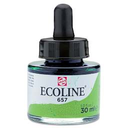 Ecoline Liquid Watercolor with Dropper - Bronze Green, 30 ml jar