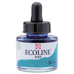 Ecoline Liquid Watercolor with Dropper - Bluish Green, 30 ml jar