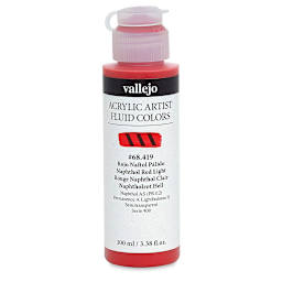 Vallejo Fluid Acrylic - Naphthol Red Light, 100 ml
