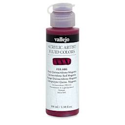 Vallejo Fluid Acrylic - Quinacridone Red Magenta, 100 ml