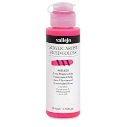 Vallejo Fluid Acrylic - Fluorescent Pink, 100 ml
