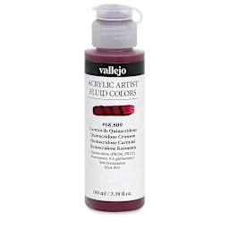 Vallejo Fluid Acrylic - Quinacridone Crimson, 100 ml