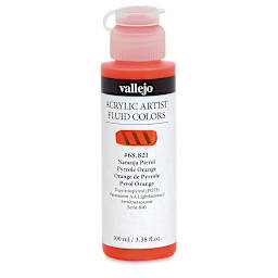 Vallejo Fluid Acrylic - Pyrrole Orange, 100 ml