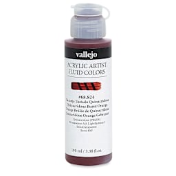 Vallejo Fluid Acrylic - Quinacridone Burnt Orange, 100 ml