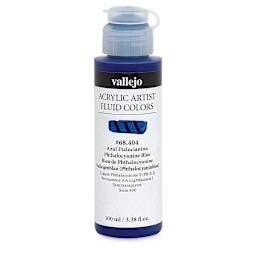 Vallejo Fluid Acrylic - Phthalocyanine Blue, 100 ml