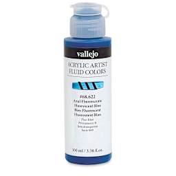 Vallejo Fluid Acrylic - Fluorescent Blue, 100 ml