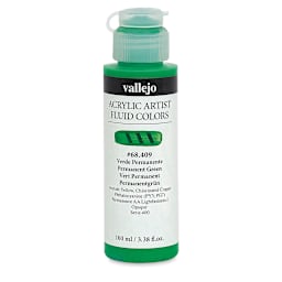 Vallejo Fluid Acrylic - Permanent Green, 100 ml