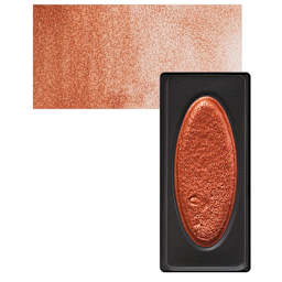 Richeson Collegiate Semi-Moist Metallic Watercolor - Copper and swatch