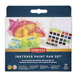 Derwent Inktense Paint Pans - Set of 24 front of package