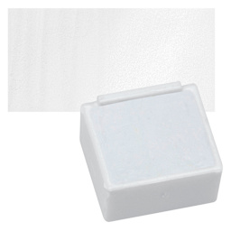 Derwent Inktense Paint Pan - Antique White pan and swatch